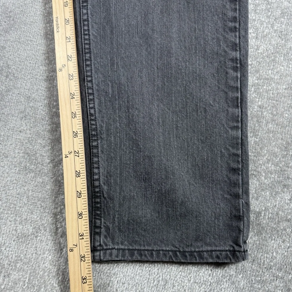 Harley Davidson Jeans Men's 36x32 Black Faded Straight Leg Biker Motorcycle